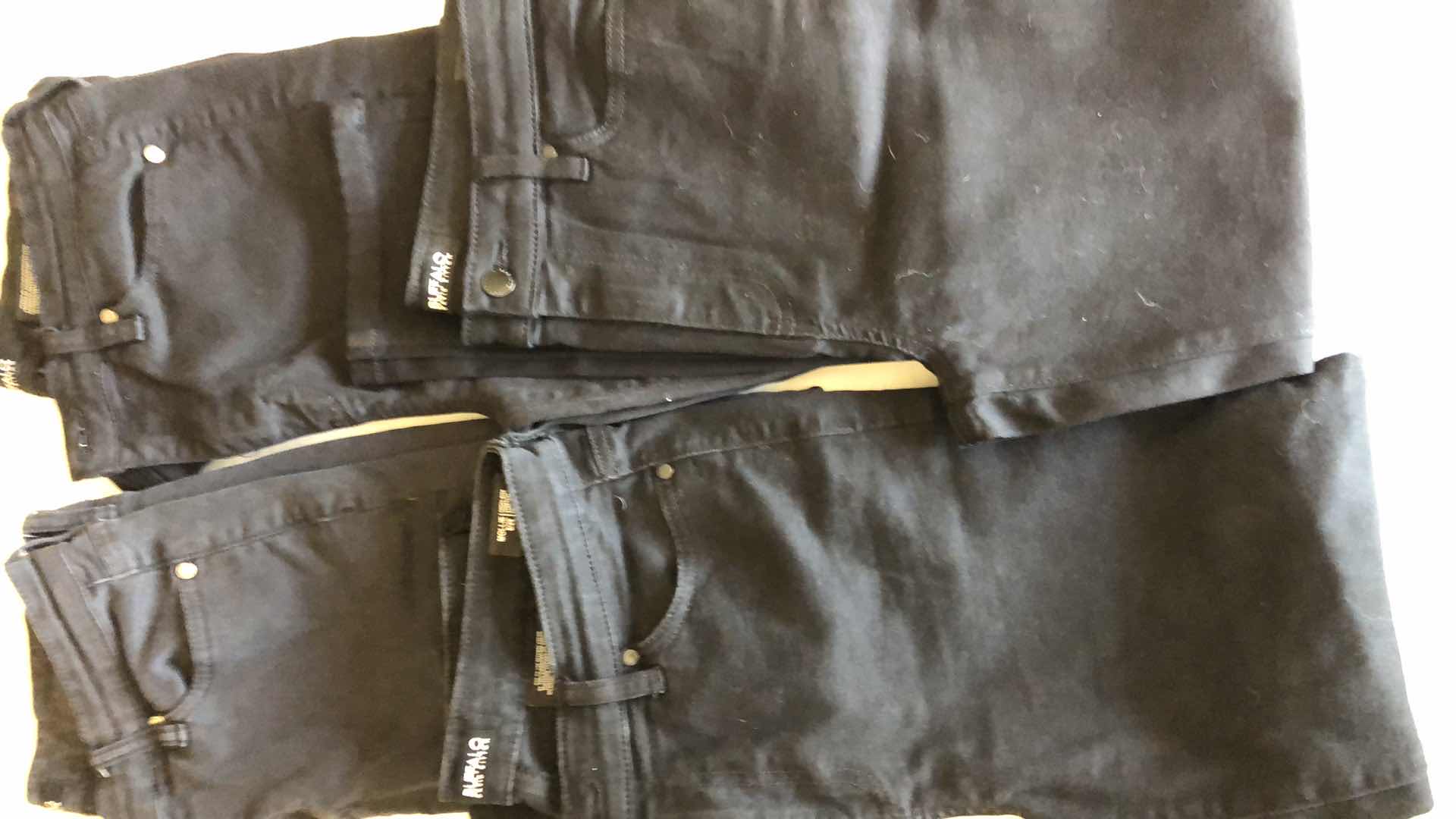 Photo 1 of 4-PAIRS OF BLACK STRAIGHT LEG JEANS BY BUFFALO DAVID BITTON SIZE 8/29