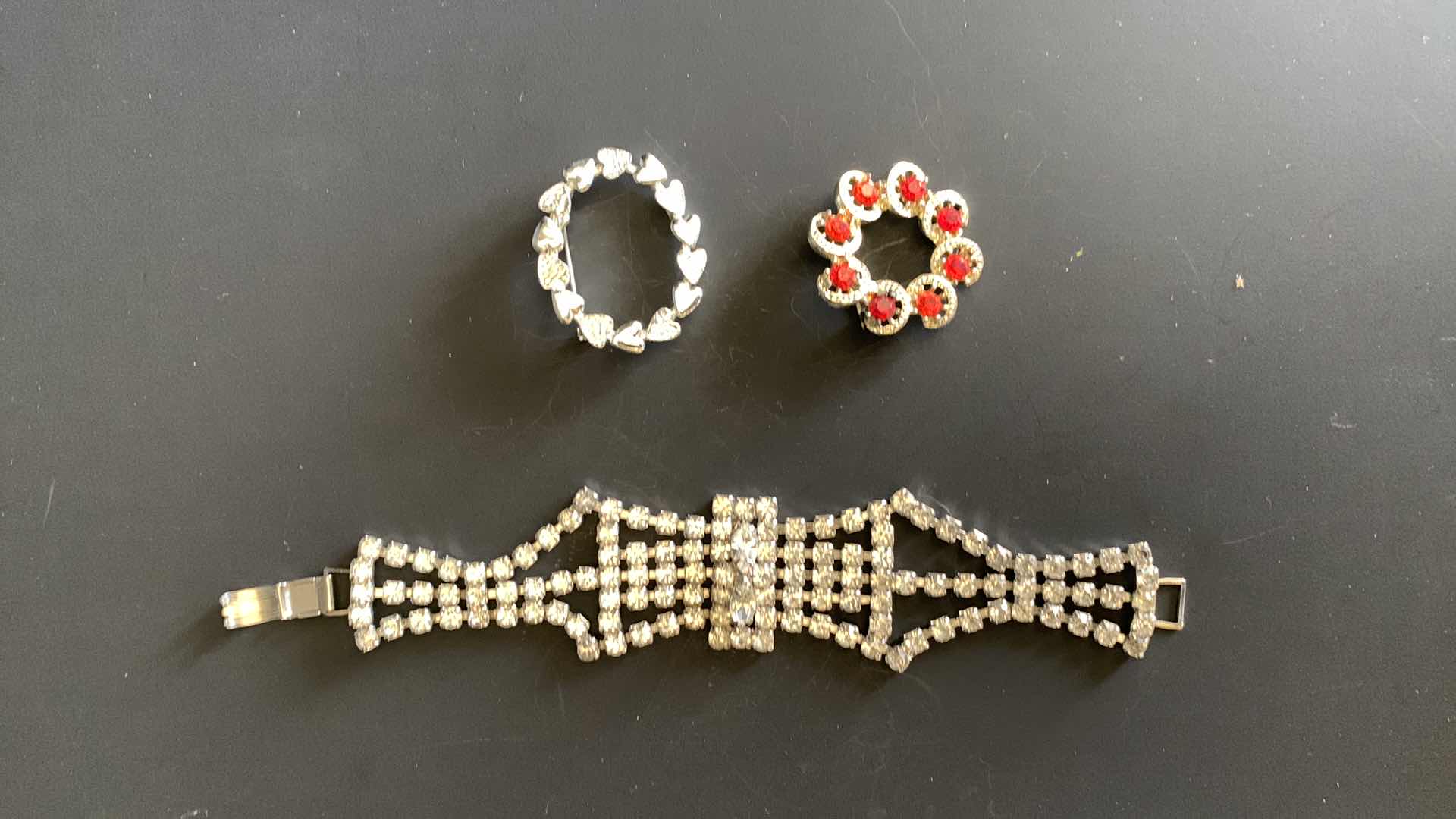 Photo 1 of 3 PCS-COSTUME JEWELRY (PINS & BRACELET)