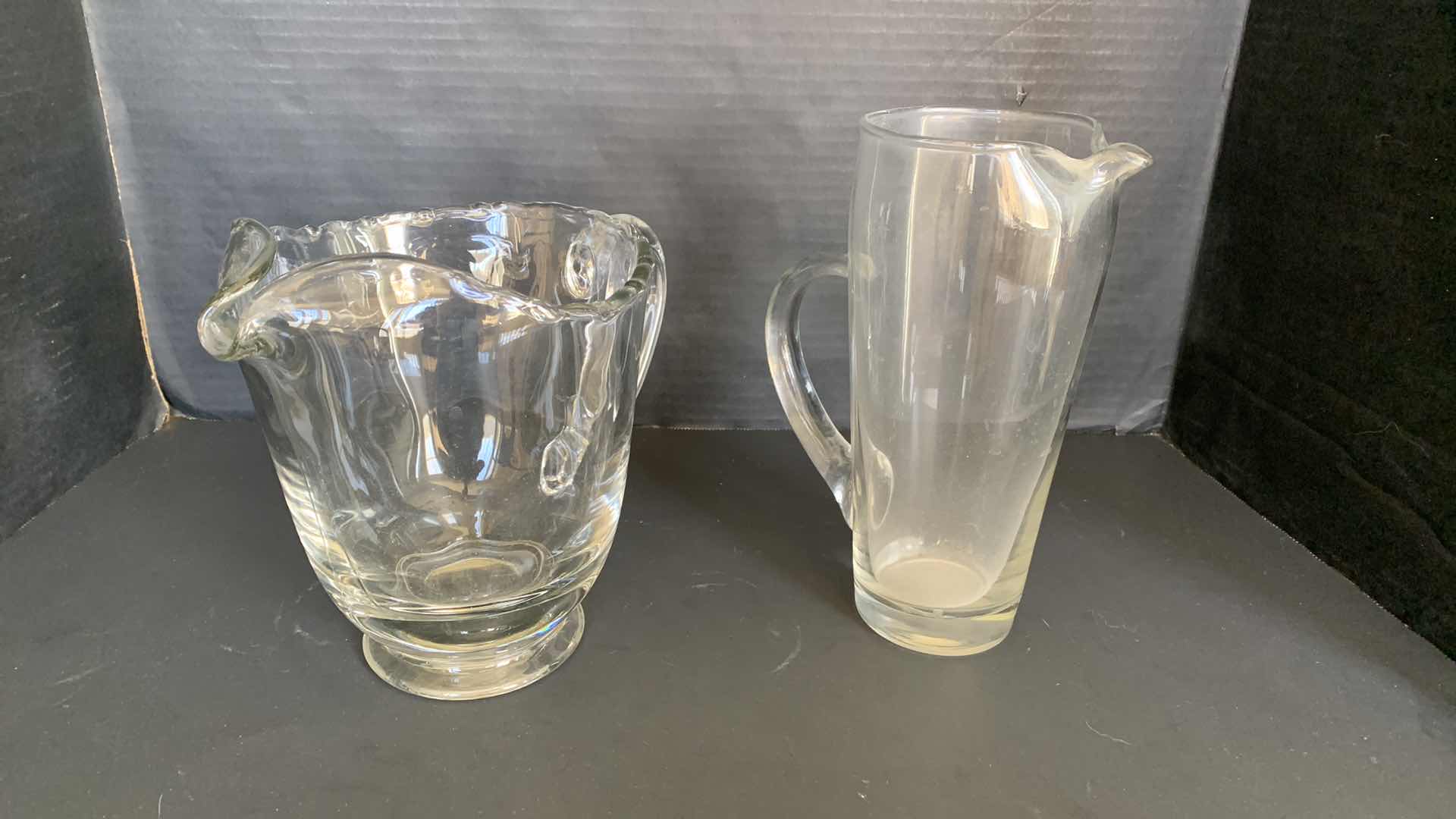 Photo 1 of 2 - GLASS PITCHERS