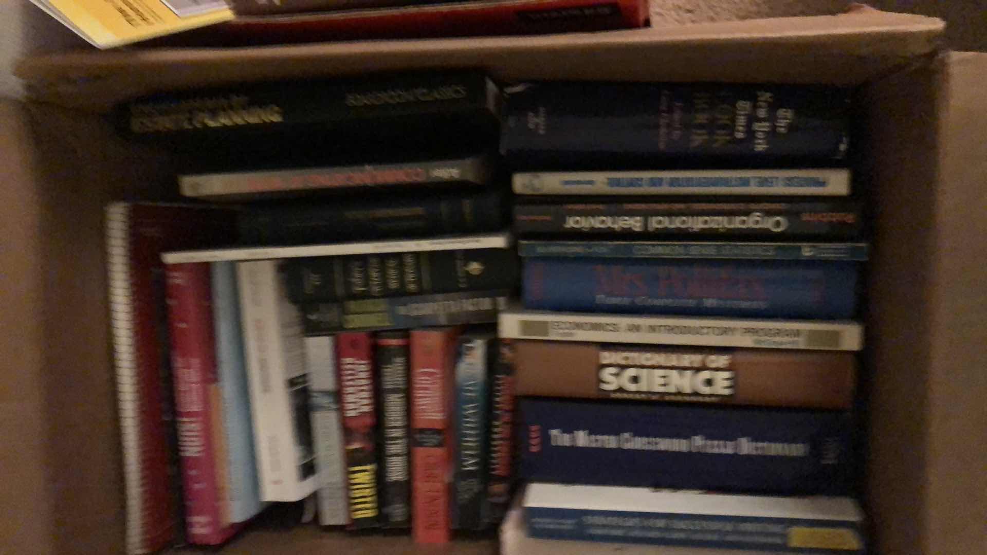 Photo 1 of BOX OF BOOKS-VARIOUS TITLES & AUTHORS