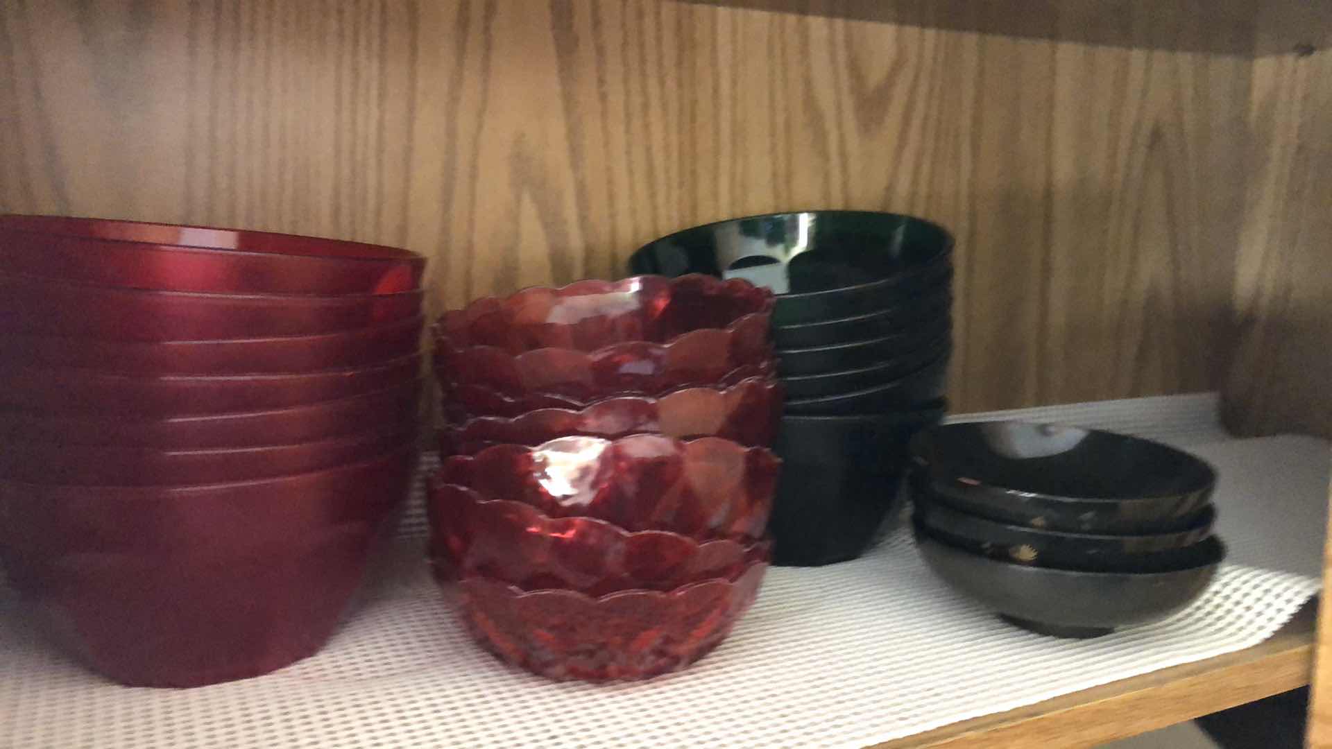 Photo 1 of CONTENTS OF CABINET-BOWLS