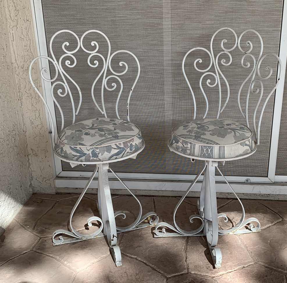 Photo 1 of VINTAGE WROUGHT IRON PATIO CHAIRS