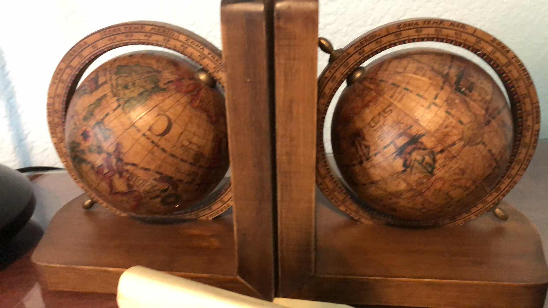 Photo 3 of WOODEN GLOBES AND DESK LAMP