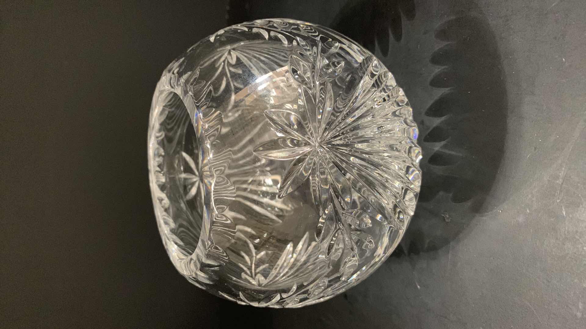 Photo 3 of PINWHEEL CRYSTAL ROSE BOWL