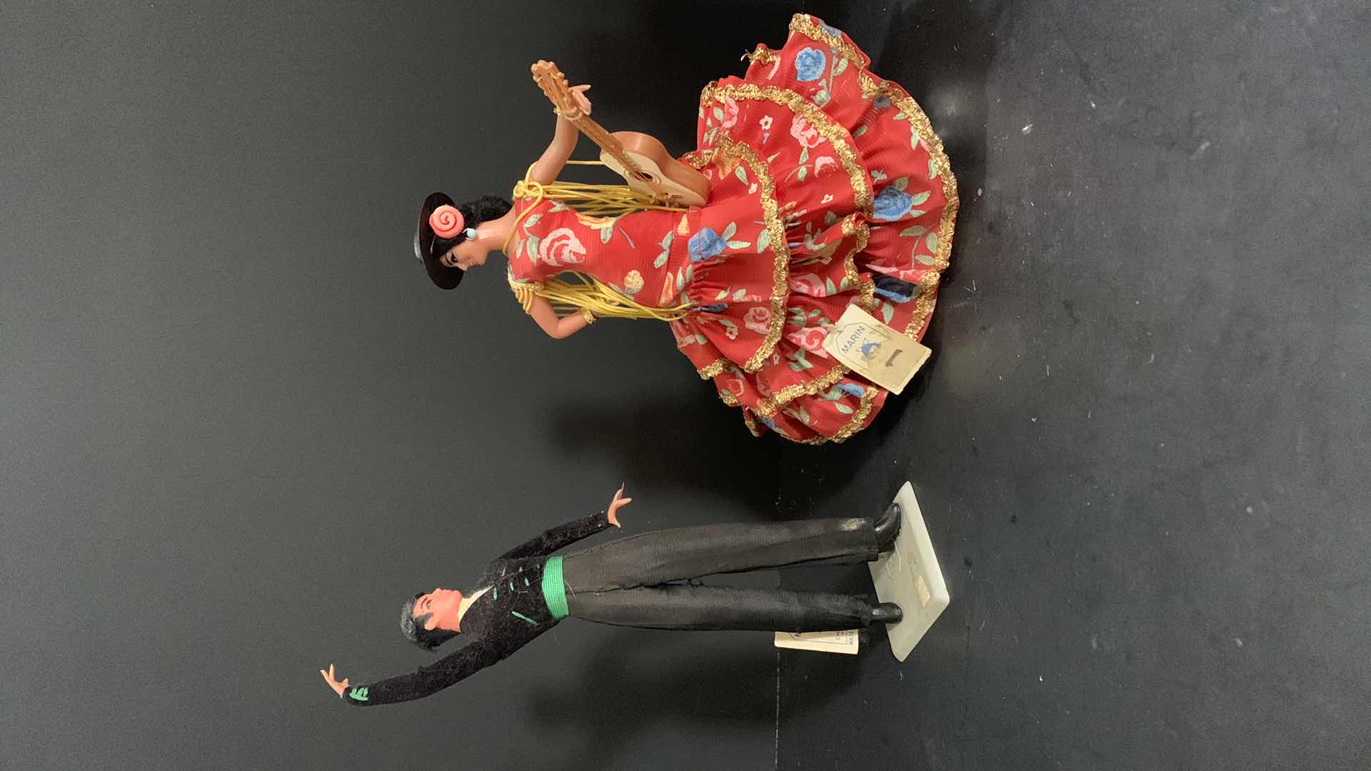 Photo 1 of FLAMENCO DANCERS AND HISPANIC INSPIRED DOLLS. TALLEST DOLL IS 7”