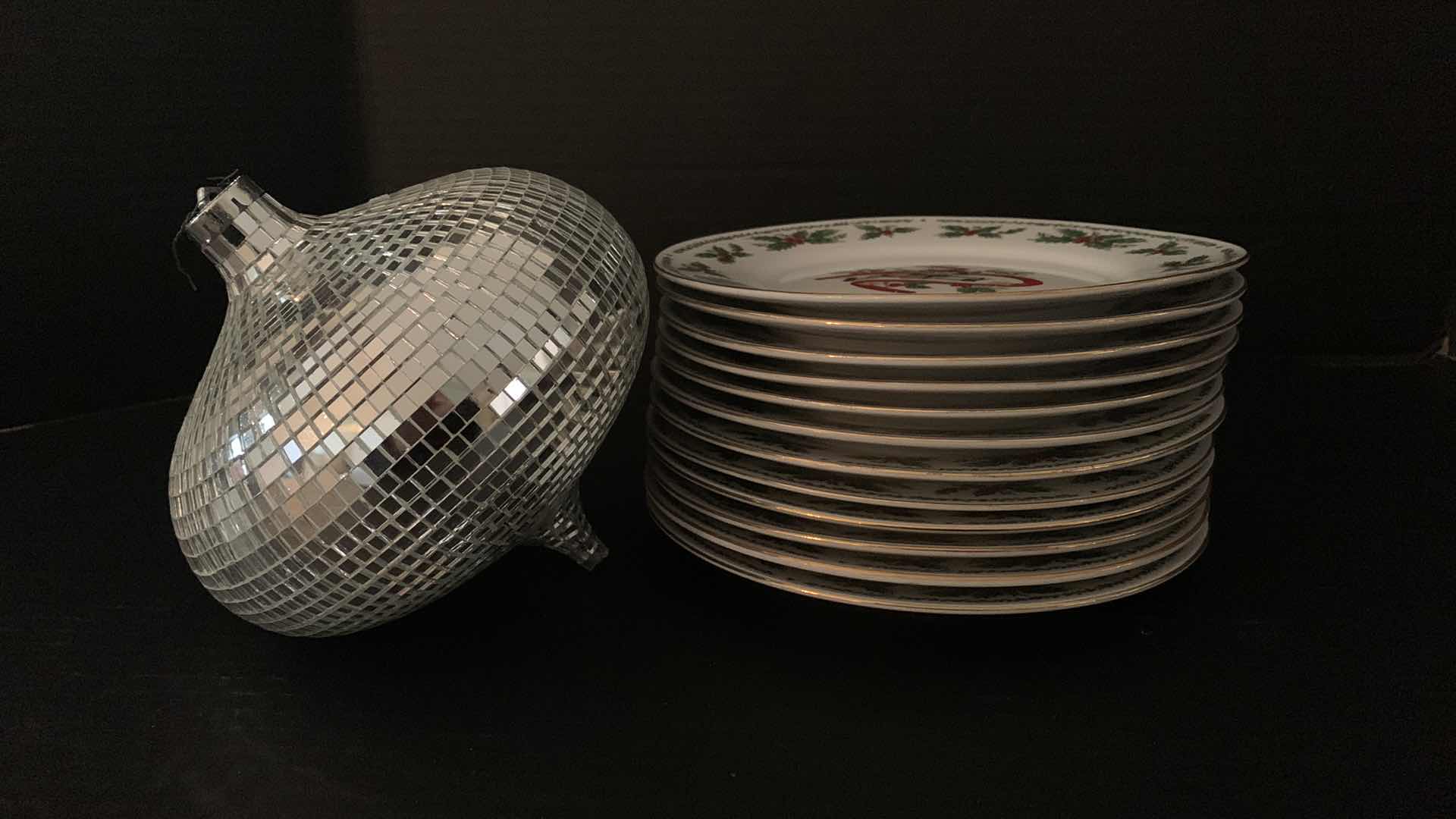 Photo 1 of 12 DAYS OF CHRISTMAS PLATES AND DISCO BALL ORNAMENT