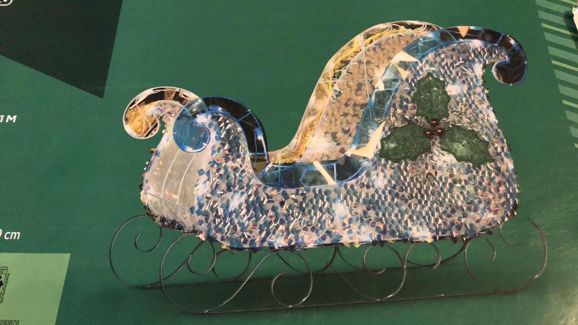 Photo 3 of 3 FOOT IRIDESCENT SPARKLE SLEIGH