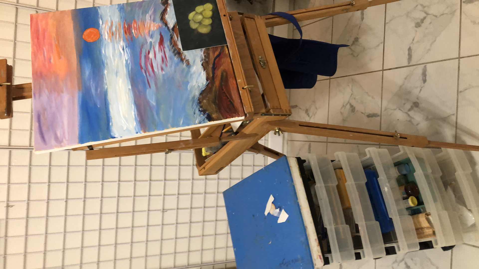 Photo 1 of ART EASEL WITH SUPPLIES