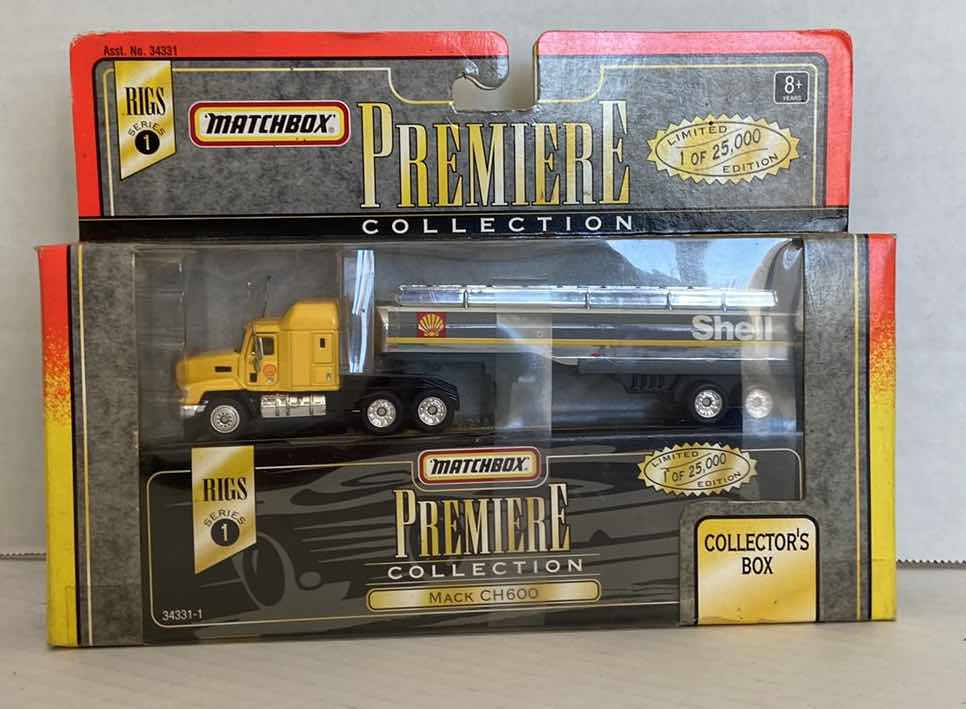 Photo 1 of MATCHBOX PREMIERE RIGS SERIES 1 SHELL TANKER TRUCK MACK CH600T