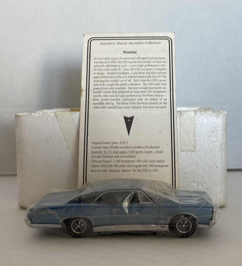 Photo 2 of VINTAGE MATCHBOX PONTIAC GTO CAR WITH AUTHENTICITY