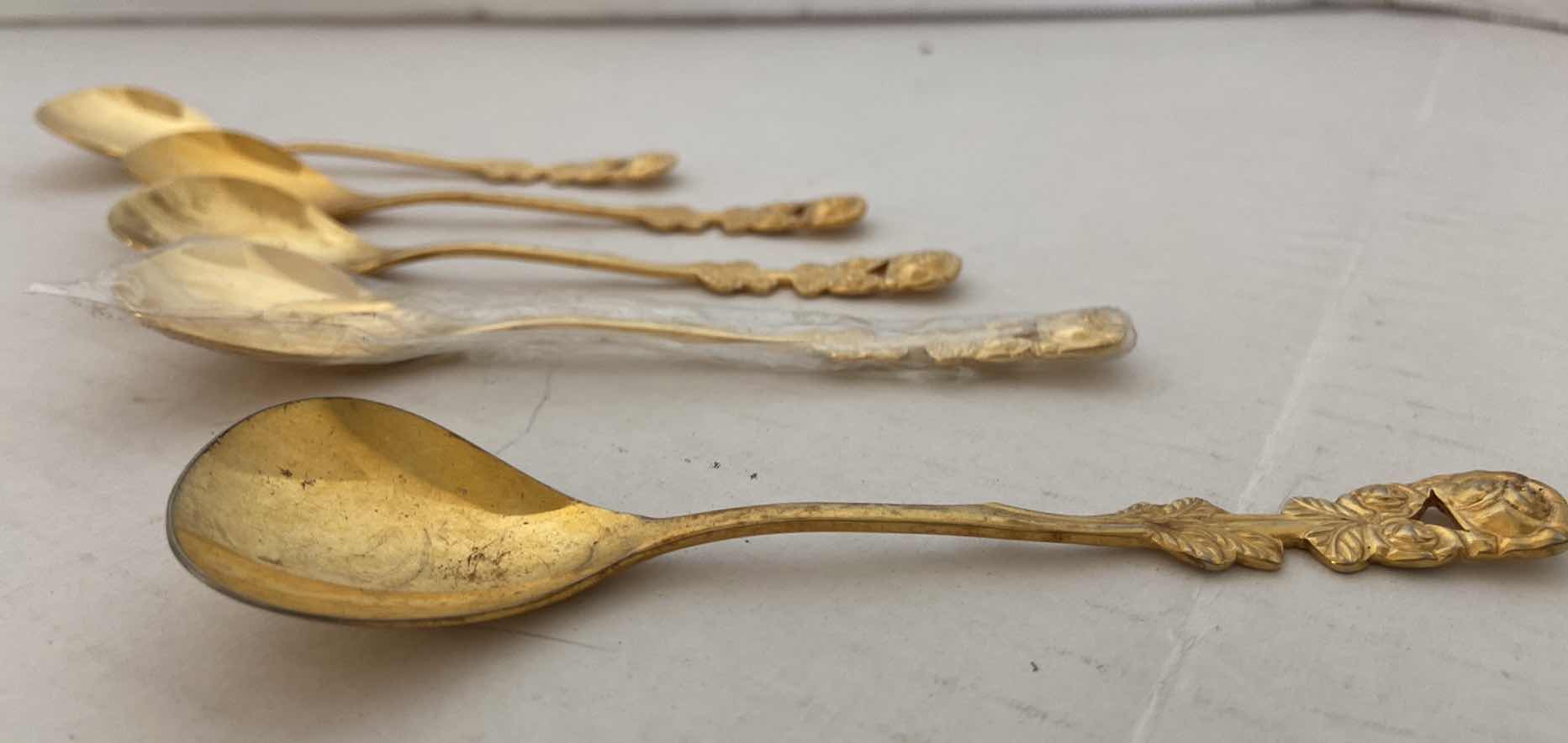 Photo 1 of GOLD EGYPTIAN SOUVRNUR SPOON VINTAGE