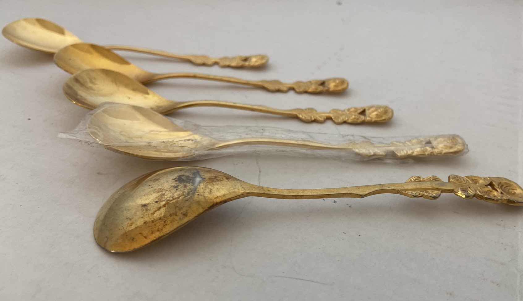 Photo 3 of GOLD EGYPTIAN SOUVRNUR SPOON VINTAGE