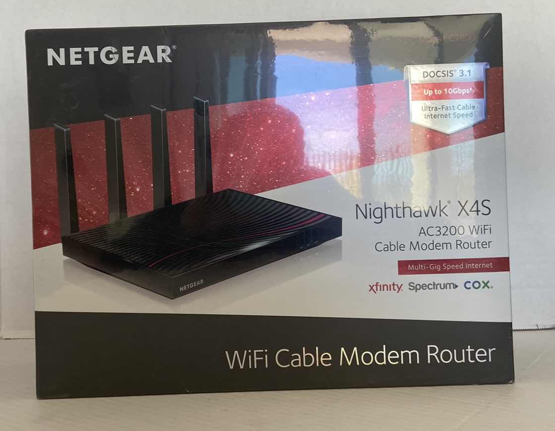 Photo 1 of NETGEAR NIGHTHAWK X4S DOCSIS 3.1CABLE MODEM ROUTER ACS3200