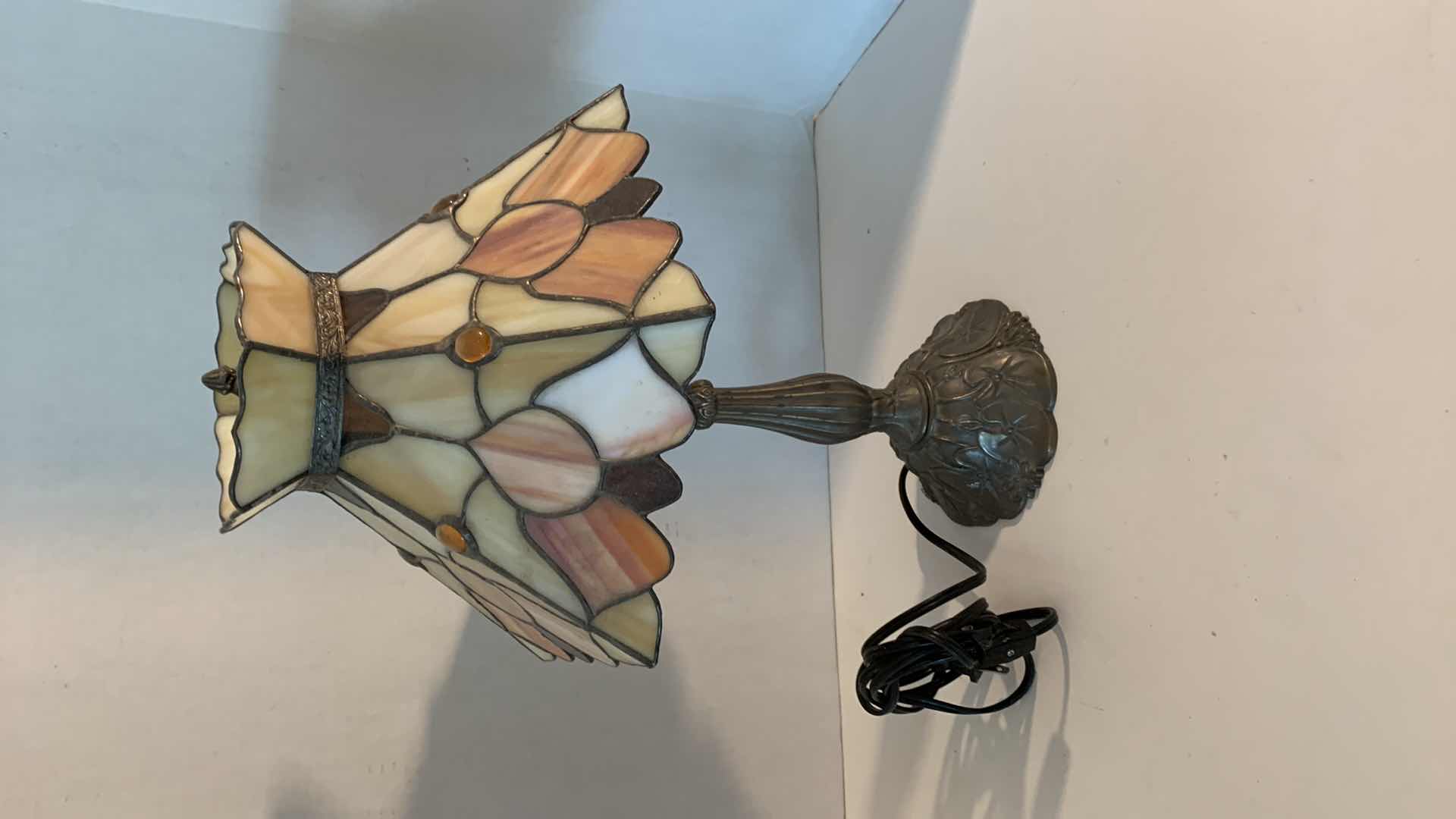 Photo 1 of RESIN STAIN GLASS STYLE LAMP 18” TALL