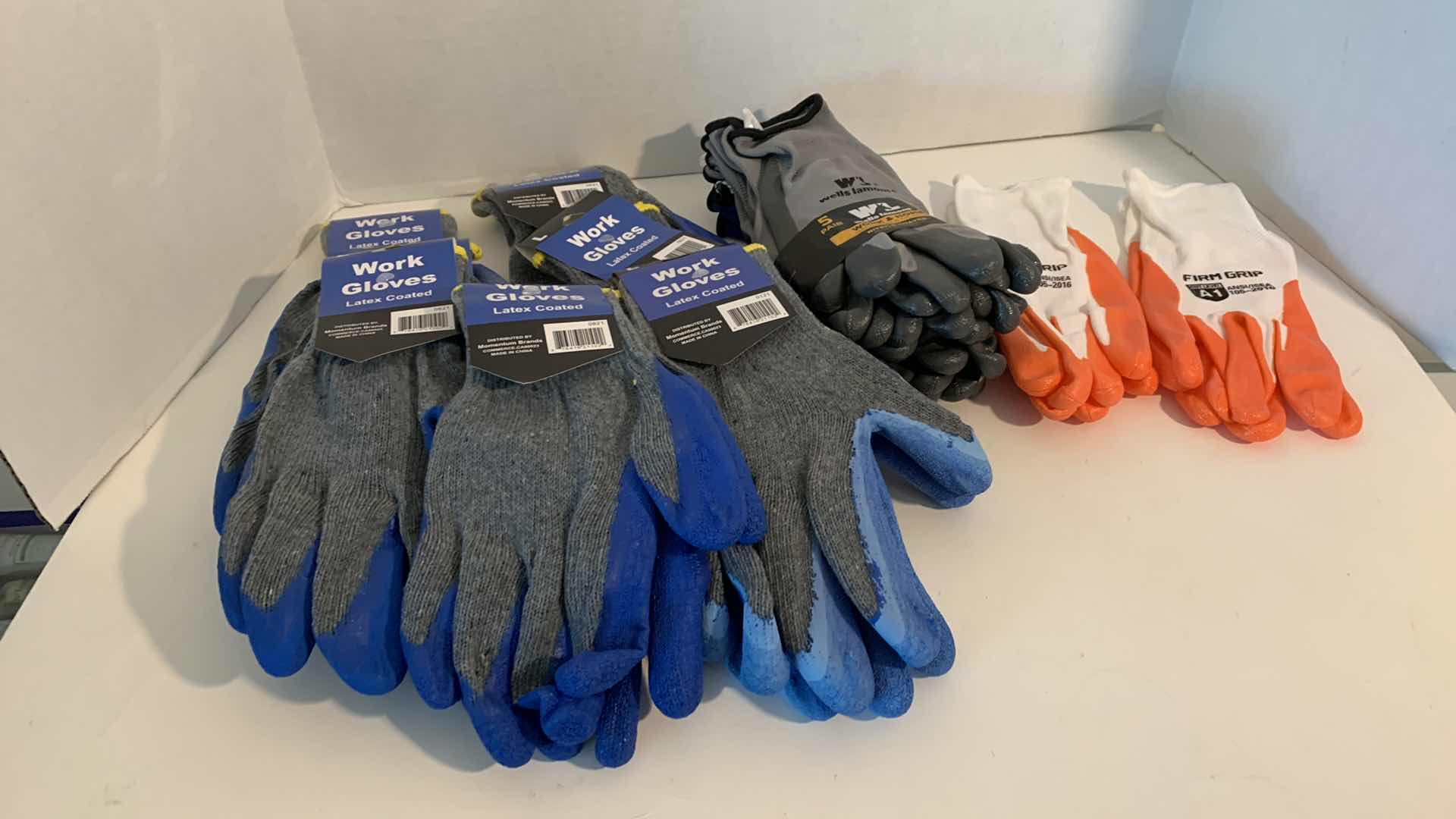 Photo 1 of 14-PAIRS OF WORK GLOVES SIZE L