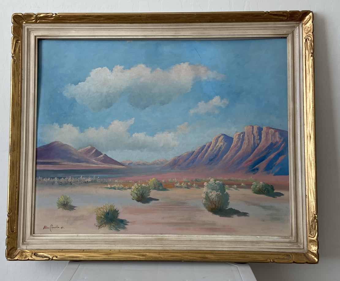 Photo 1 of LANDSCAPE OIL PAINTING WILLIAMS REYNOLDS 33” X 27”