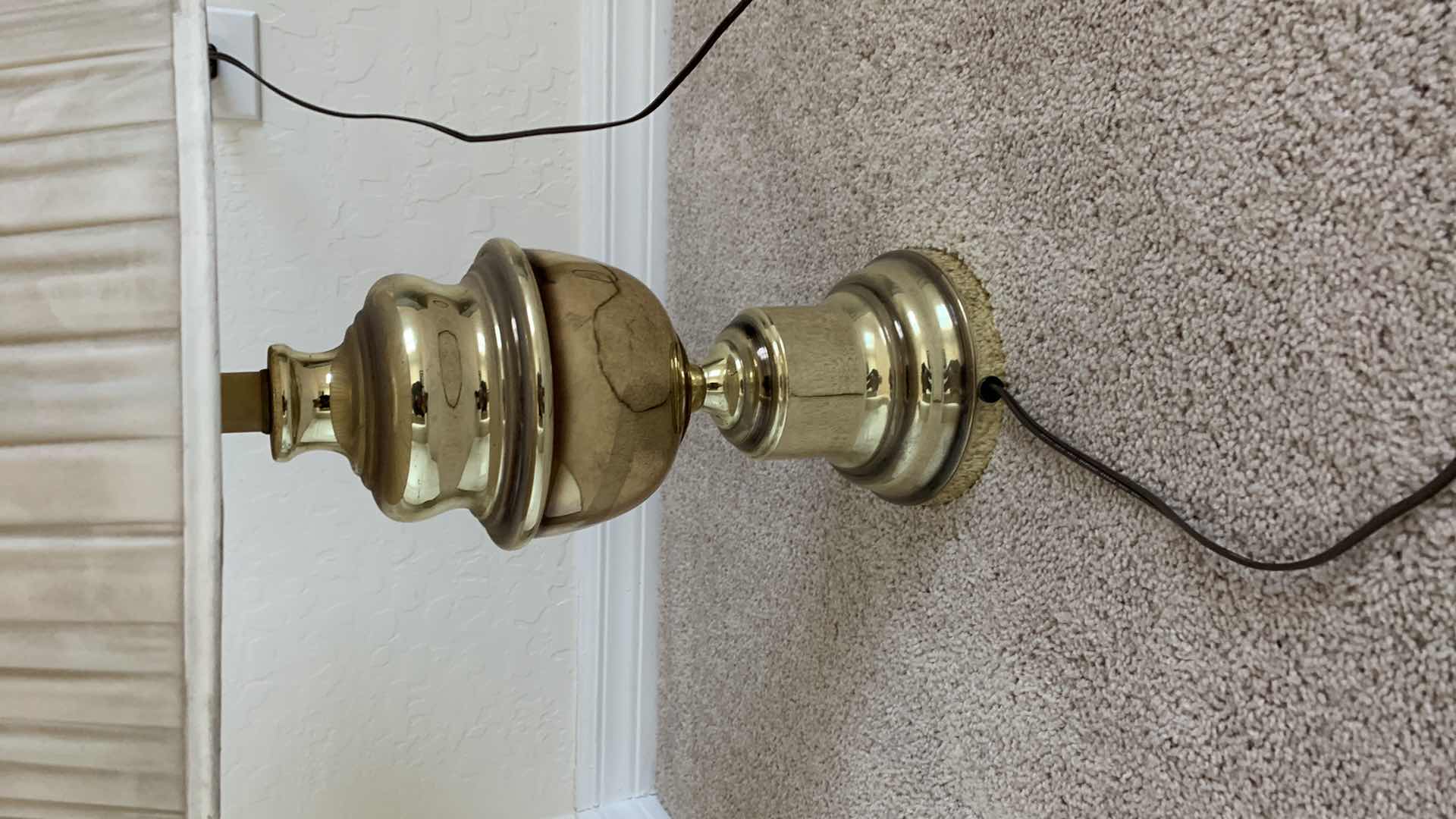 Photo 2 of BRASS LAMP 28” TALL