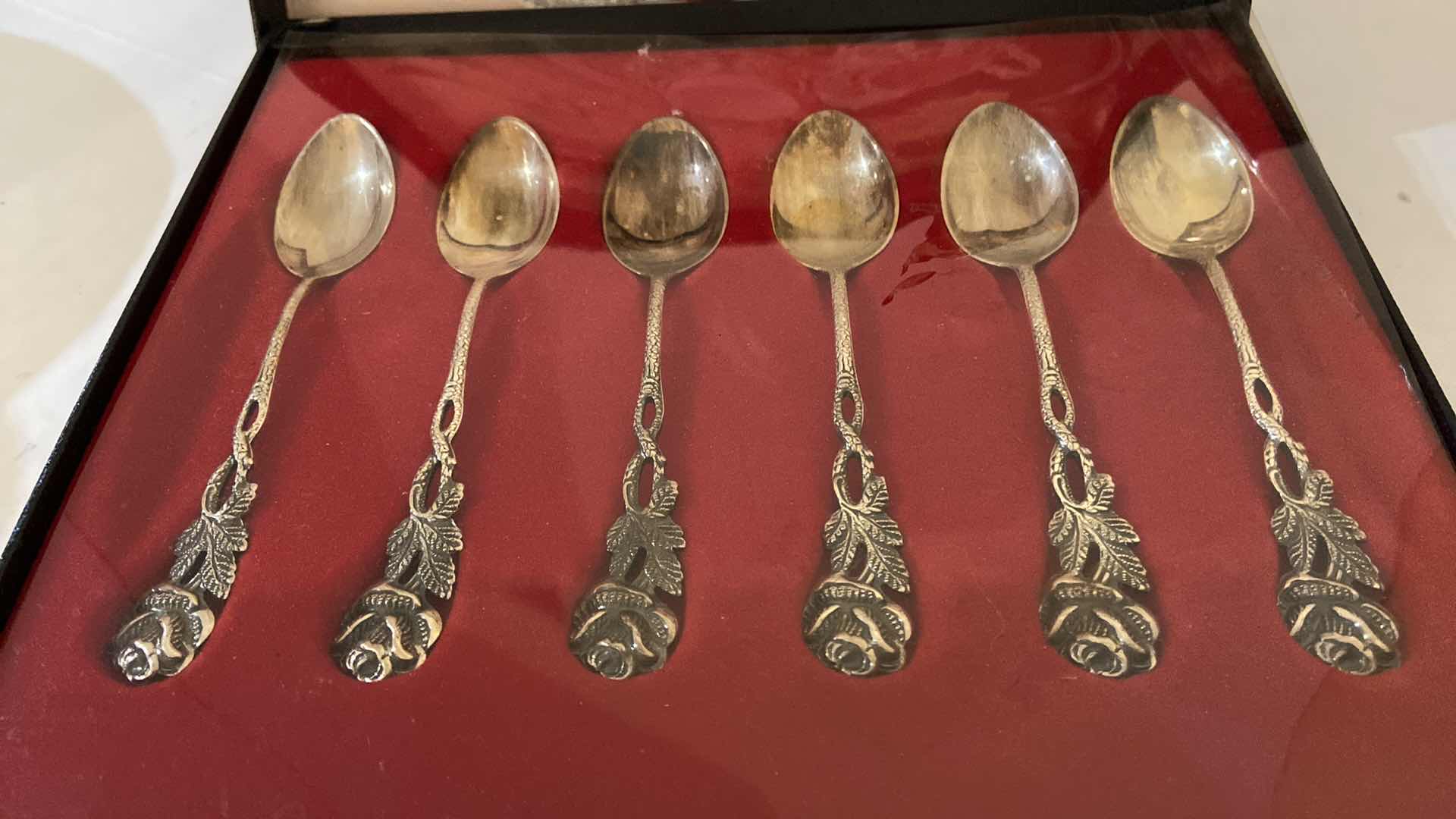 Photo 2 of VINTAGE REINER GERMAN SILVER PLATED SPOON SET