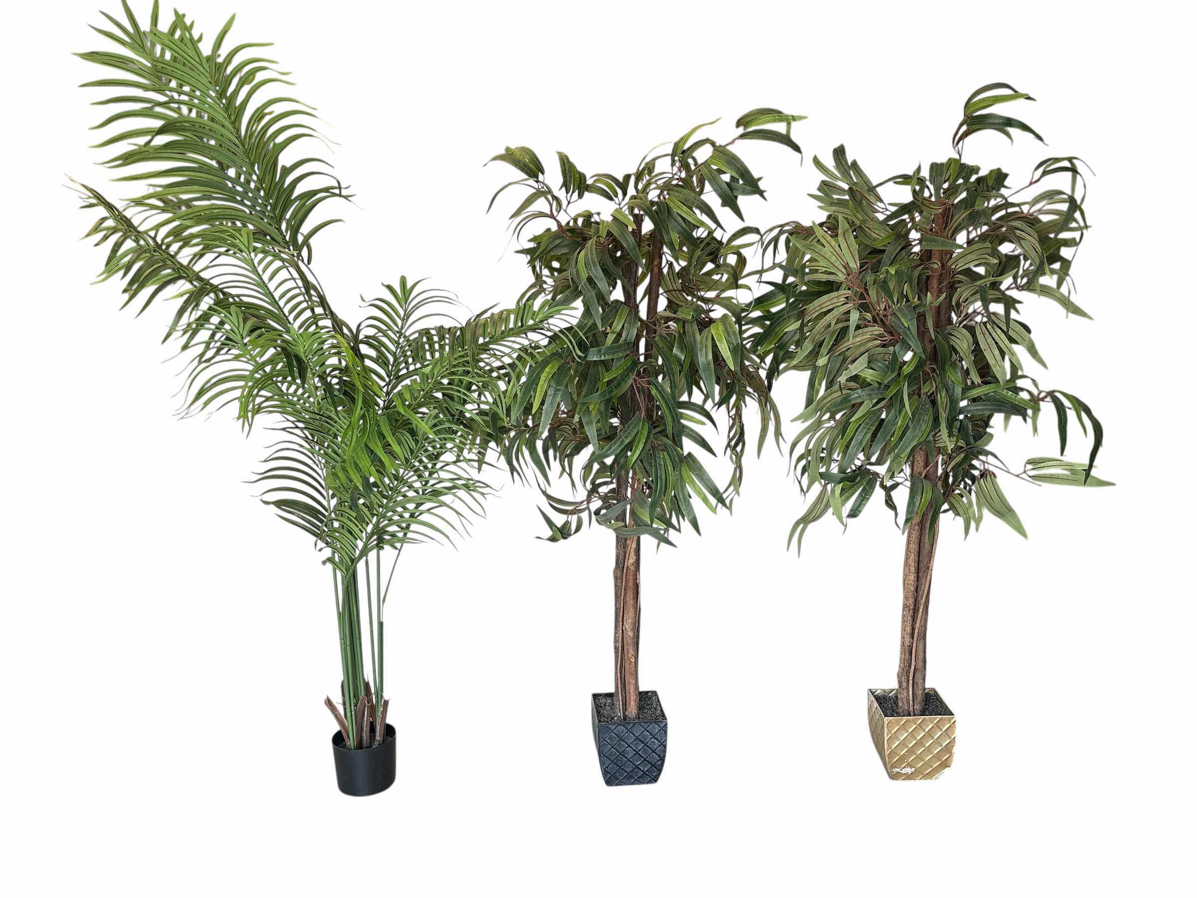 Photo 1 of (3)PCS ARTIFICIAL TREES H64”