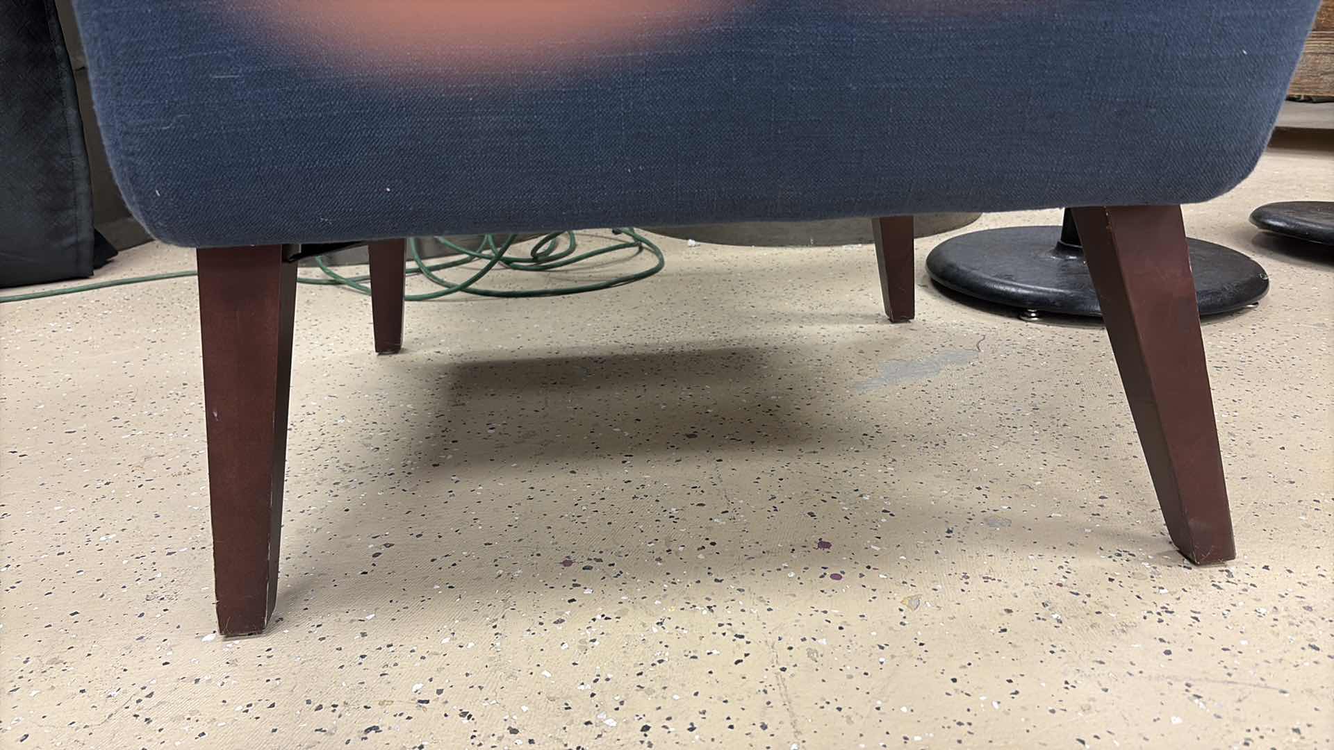 Photo 1 of ACCENT BLUE FABRIC CHAIR 27”X 25”X H36”