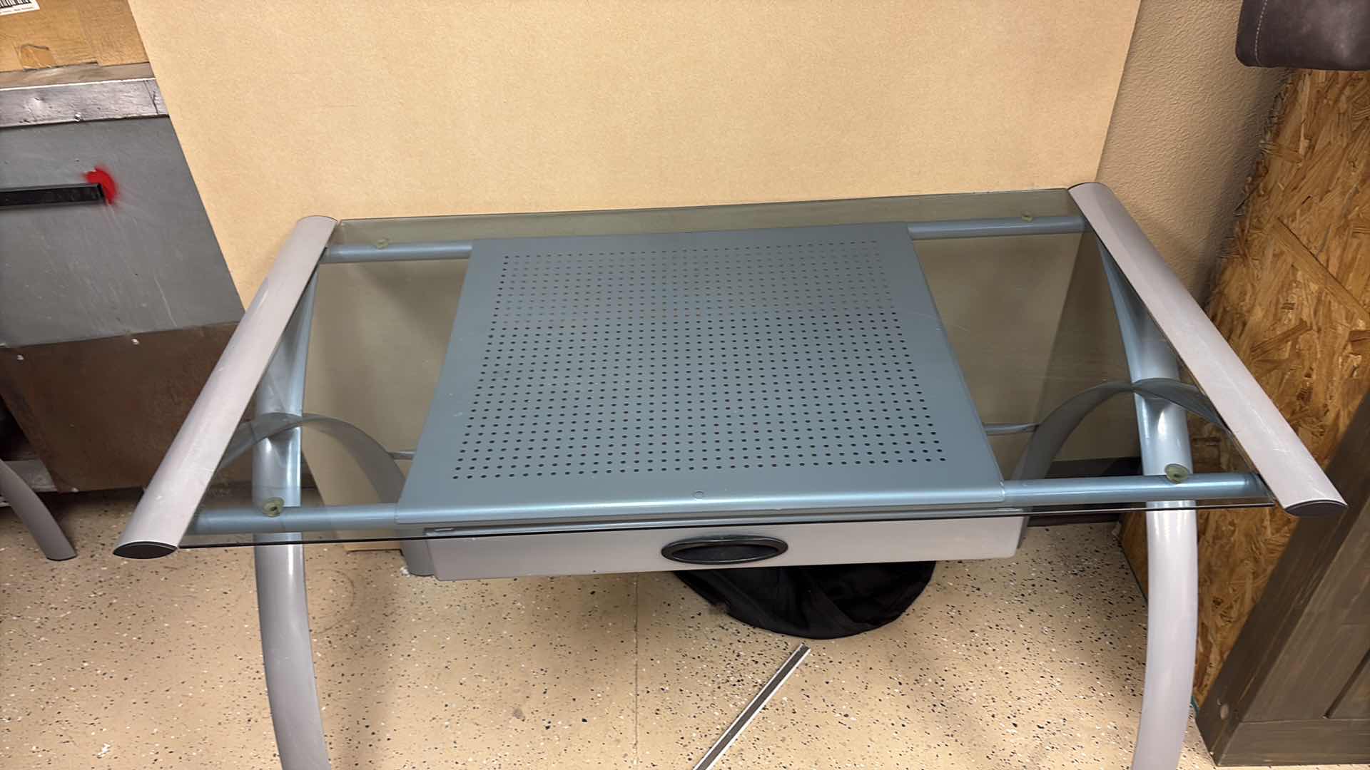 Photo 1 of GLASS TABLE DESK 45”X24”XH29”