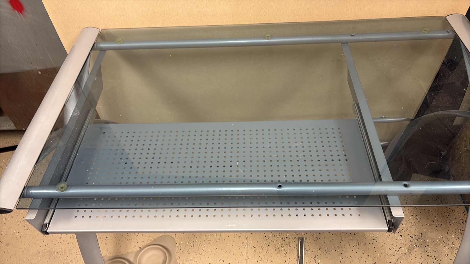 Photo 1 of GLASS TABLE DESK 45”X24”XH29”