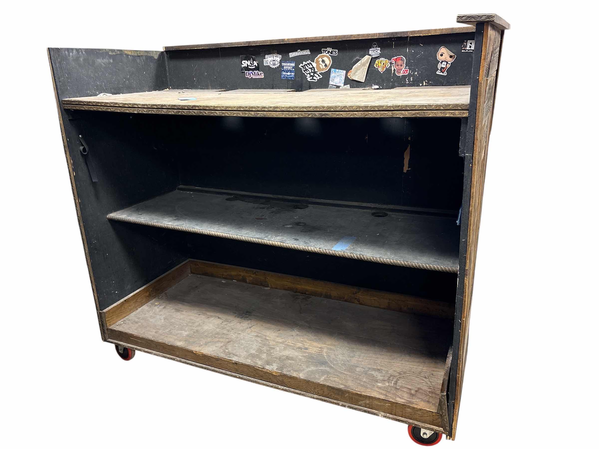 Photo 1 of HANDMADE DJ STAND 63”X27”XH58” ON WHEELS