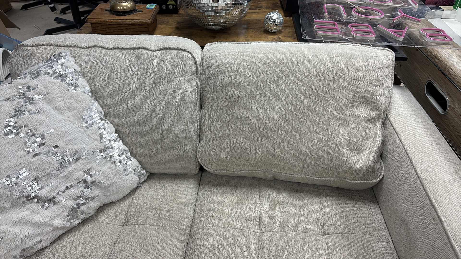 Photo 1 of LOVESEAT CREAM 58”X34”XH26”