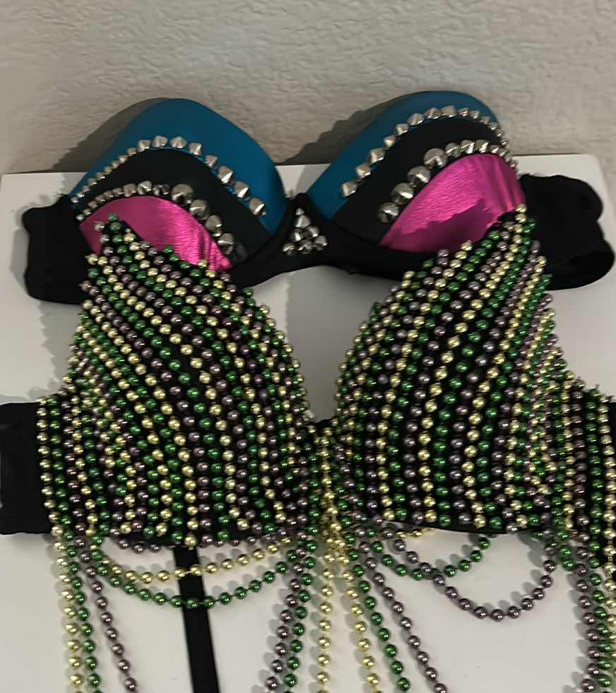 Photo 1 of WOMENS BEADED BRAS 1 SMALL, 1 MED BOTH HAVE STRAPS