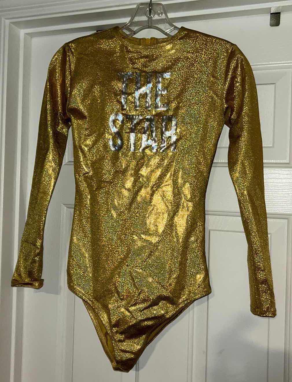 Photo 1 of WOMENS GOLD GLITTER “THE STAR” BODYSUIT SIZE SMALL