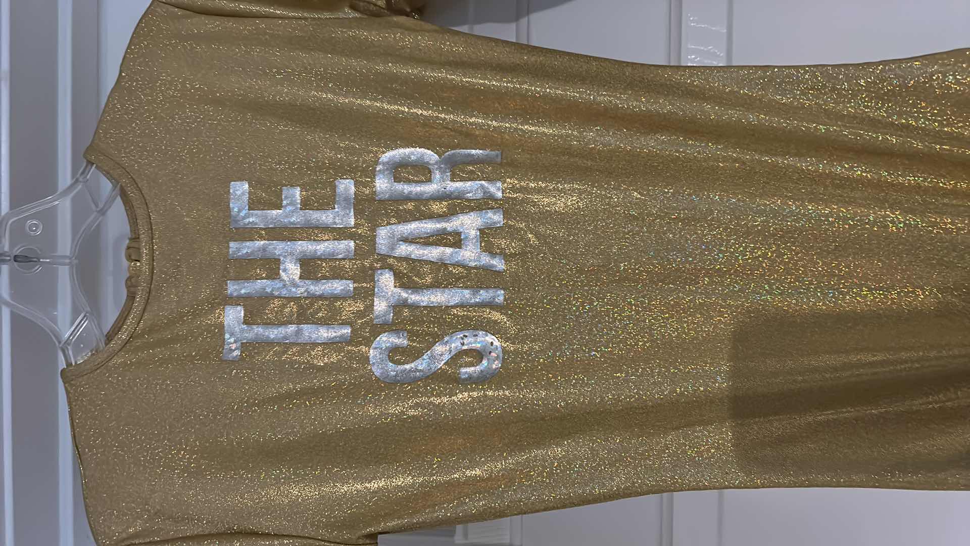 Photo 2 of WOMENS GOLD GLITTER “THE STAR” BODYSUIT SIZE SMALL