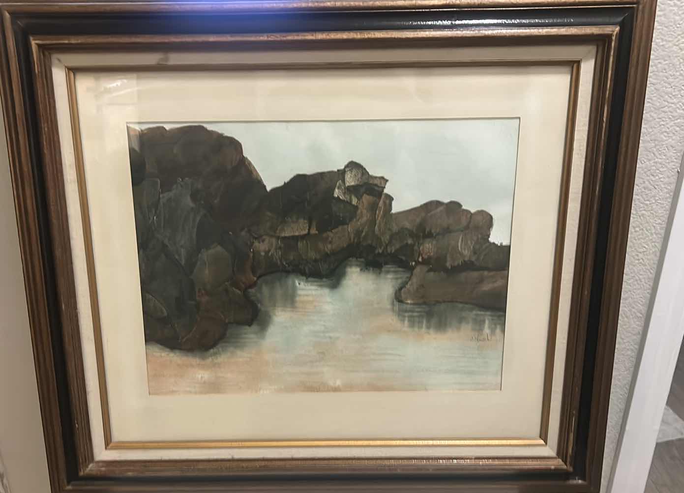 Photo 1 of FRAMED WATERCOLOR SIGNED ARTWORK 30 1/2” x 27”