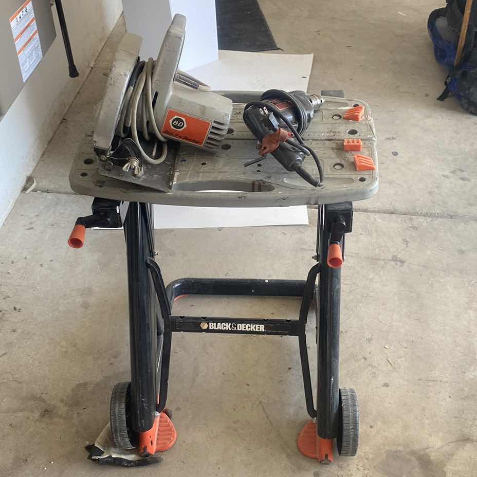 Photo 1 of BLACK & DECKER WORKMATE WITH UTILITY SAW & DRILL