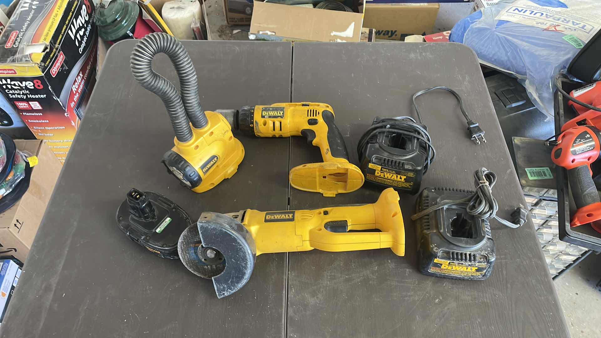 Photo 1 of DEWALT TOOL LOT , TWO CHARGERS ONE BATTERY