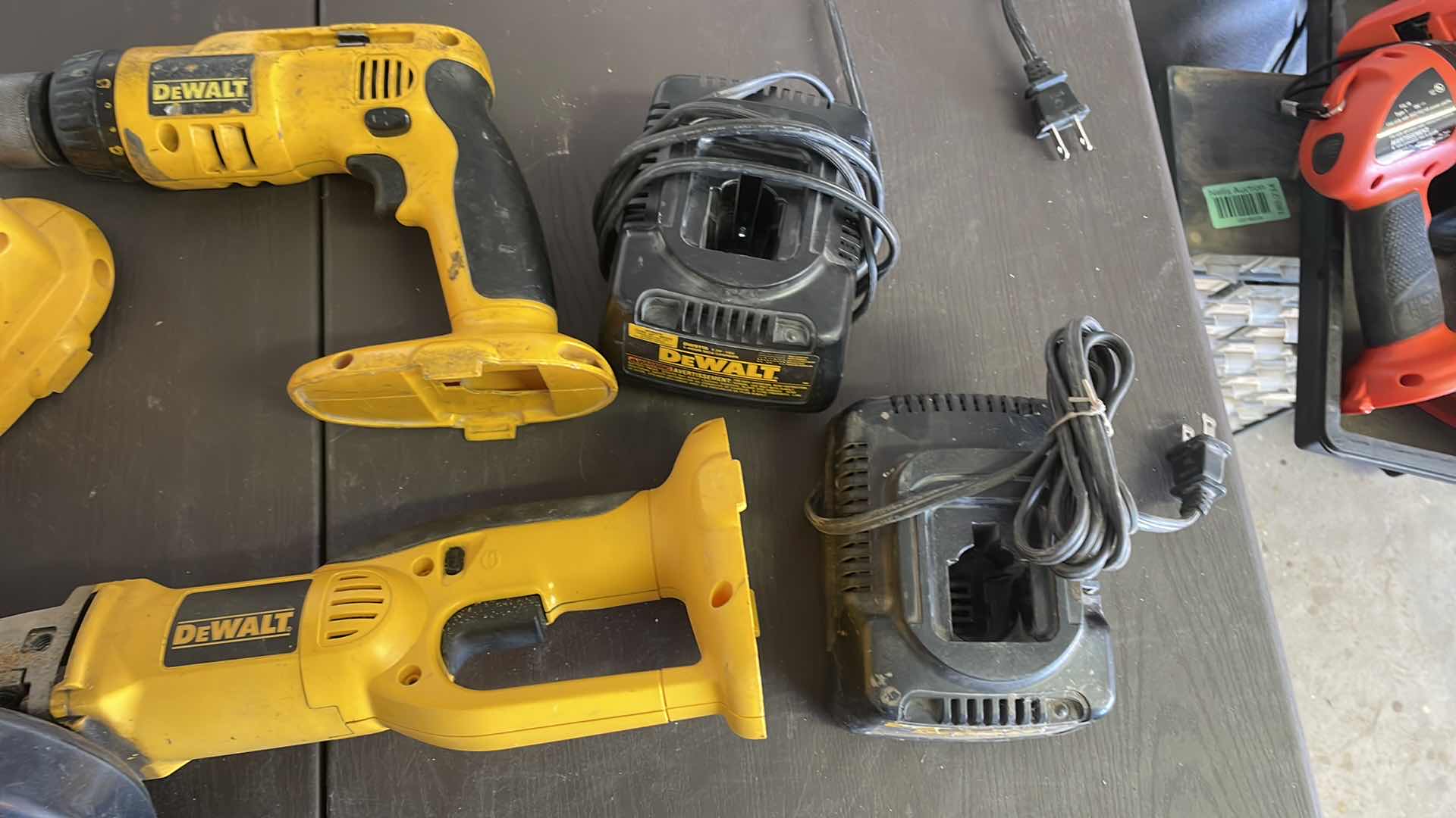 Photo 3 of DEWALT TOOL LOT , TWO CHARGERS ONE BATTERY