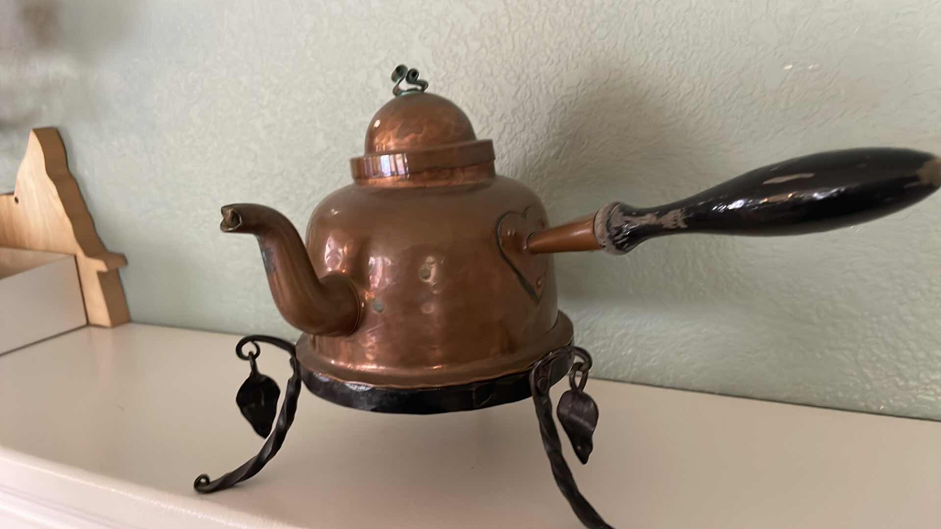 Photo 2 of ANTIQUE COPPER COFFEE /TEAPOT