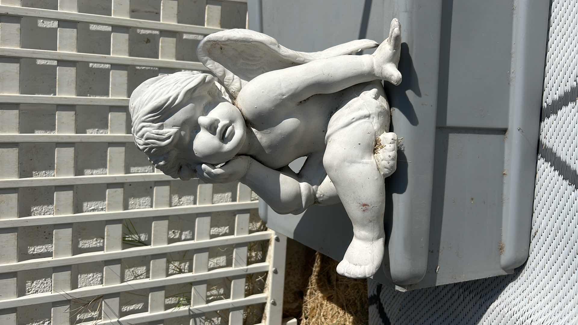 Photo 1 of OUTDOOR DECOR HEAVY CERAMIC ANGEL H 11 1?2".