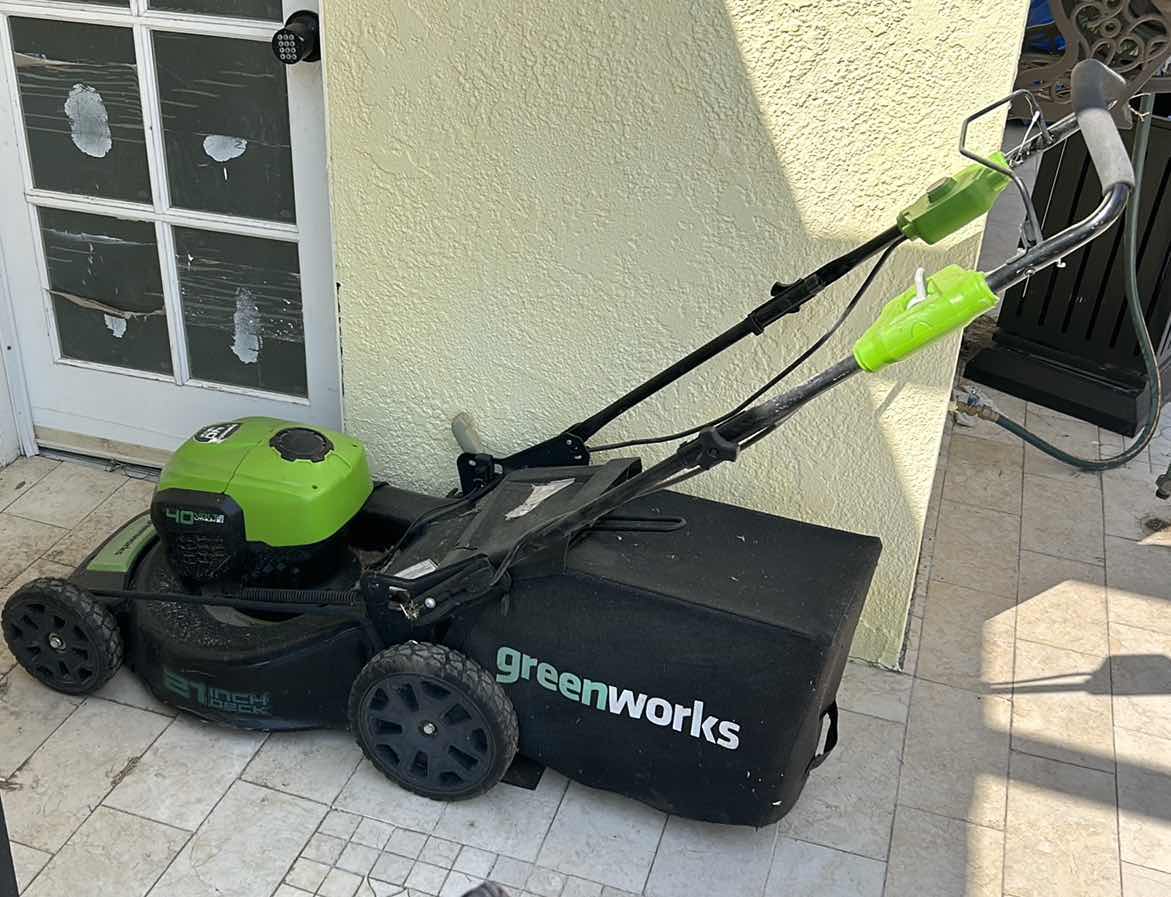 Photo 1 of GREENWORKS LAWNMOWER