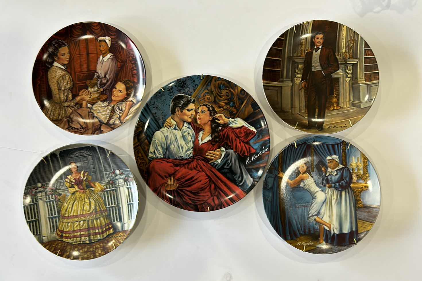 Photo 1 of 5 - NUMBERED. COLLECTIBLE. GONE WITH THE WIND. PLATES. LIMITED EDITION.