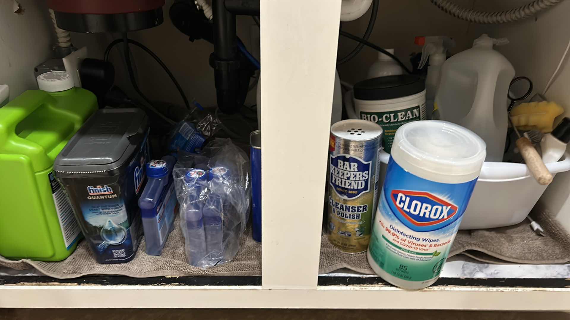 Photo 1 of CONTENTS UNDER SINK - CLEANING SUPPLIES