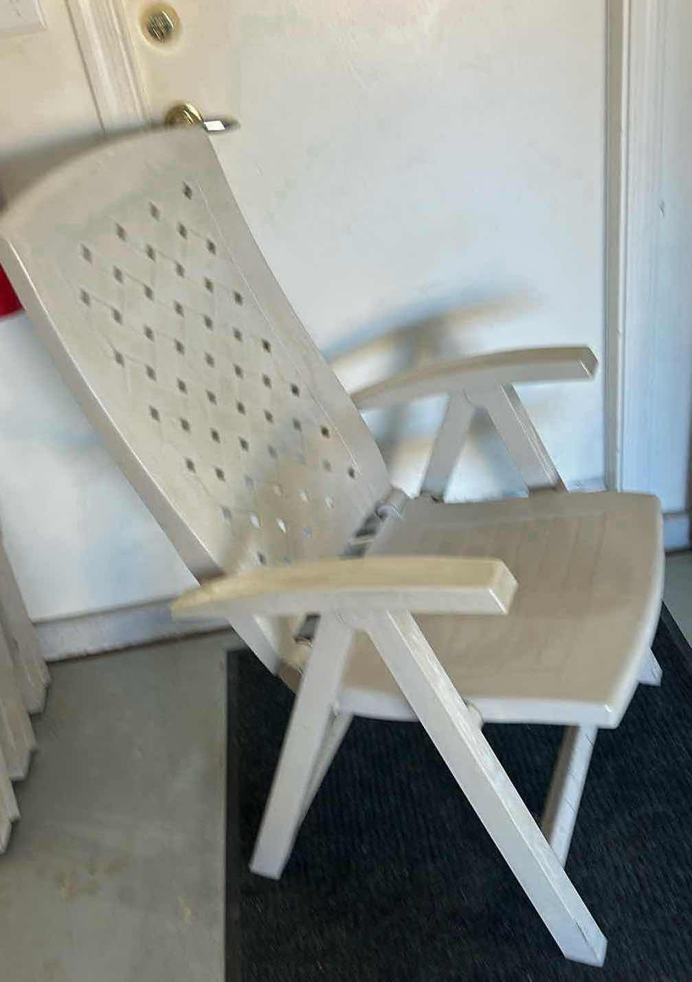 Photo 3 of OUTDOOR FURNITURE - TALL BACK RECLINABLE FOLDING CHAIR.