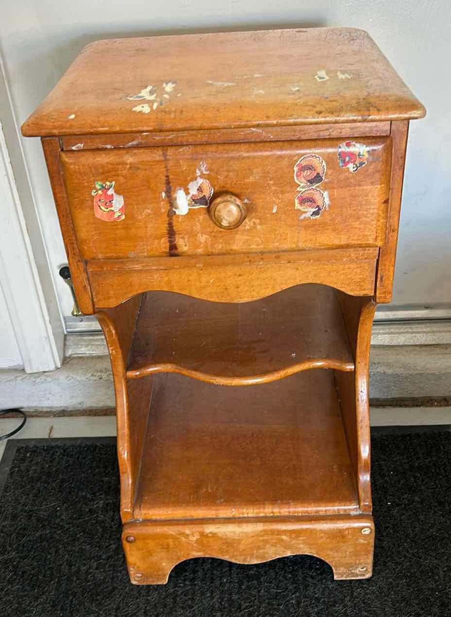 Photo 1 of HOME FURNISHINGS – VINTAGE VIRGINIA HOUSE HONEY OAK WOOD NIGHTSTAND 15“ x 13 1/2“ x H28”