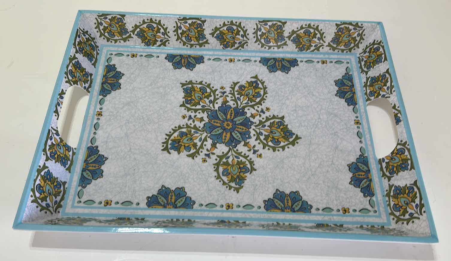 Photo 1 of RECTANGULAR LACQUER TRAY, 15” X 20”.