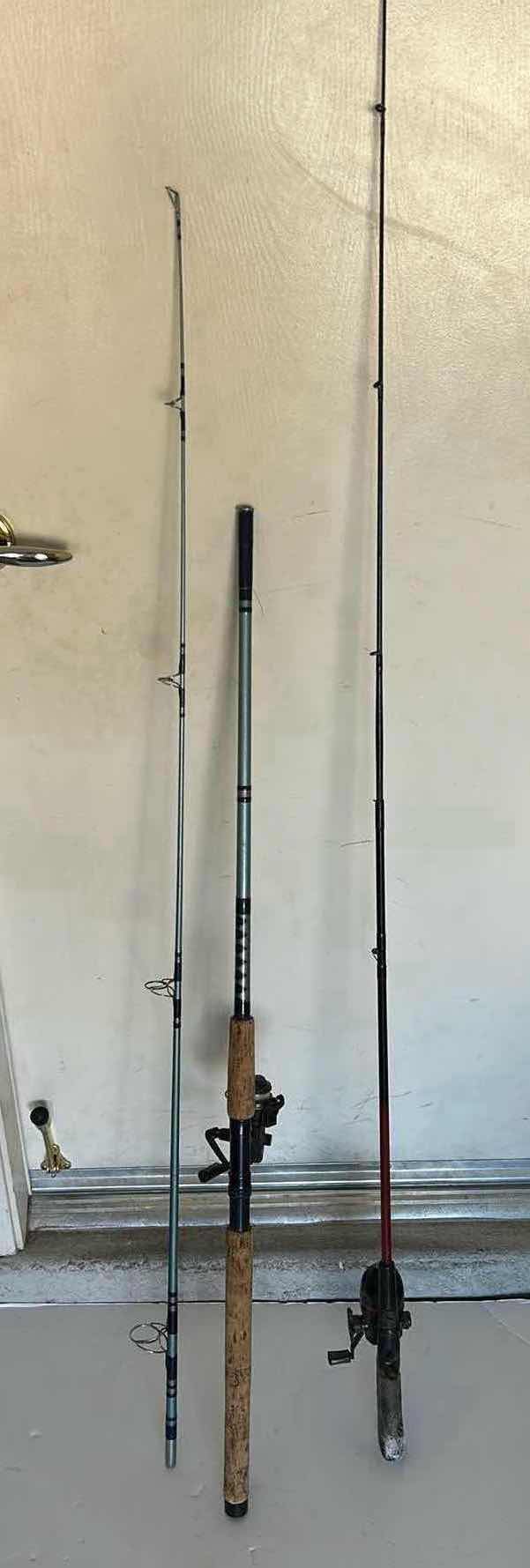 Photo 1 of TWO FISHING RODS AND REELS