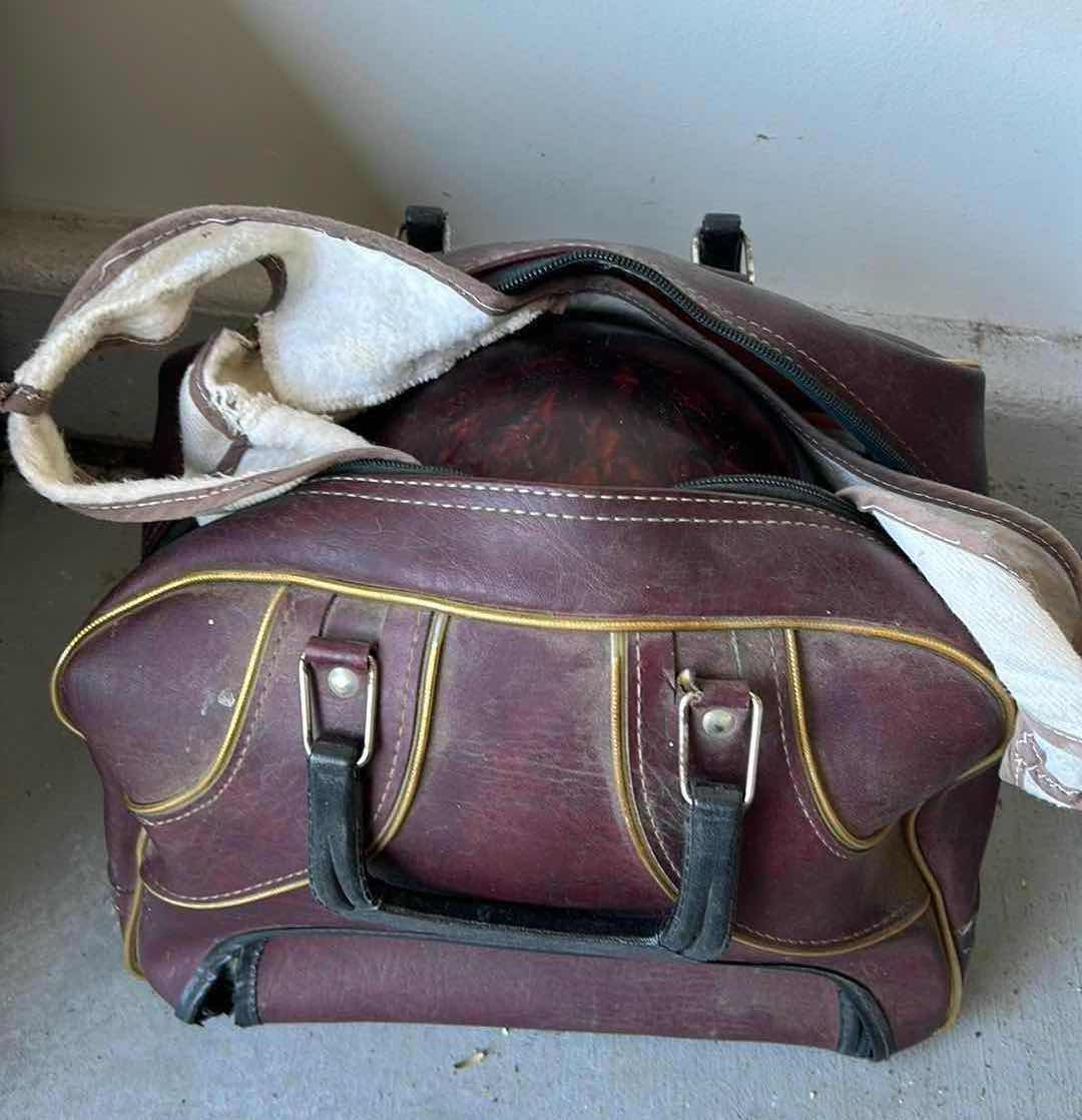 Photo 1 of VINTAGE BOWLING BALL AND BAG