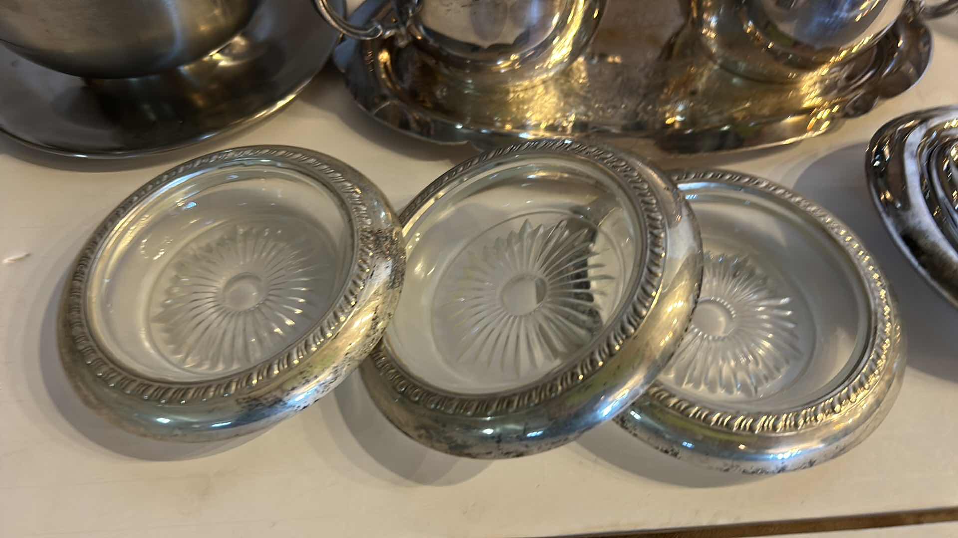 Photo 2 of 12-SILVER PLATED SERVEWARE