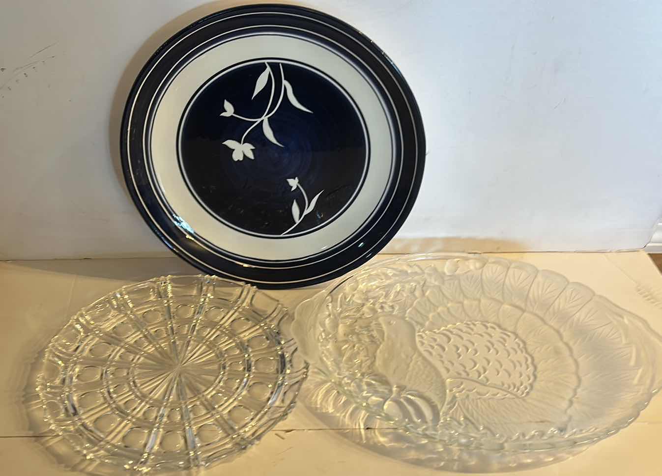 Photo 1 of 3 PLATTERS INCLUDING HANDPAINTED DANSK