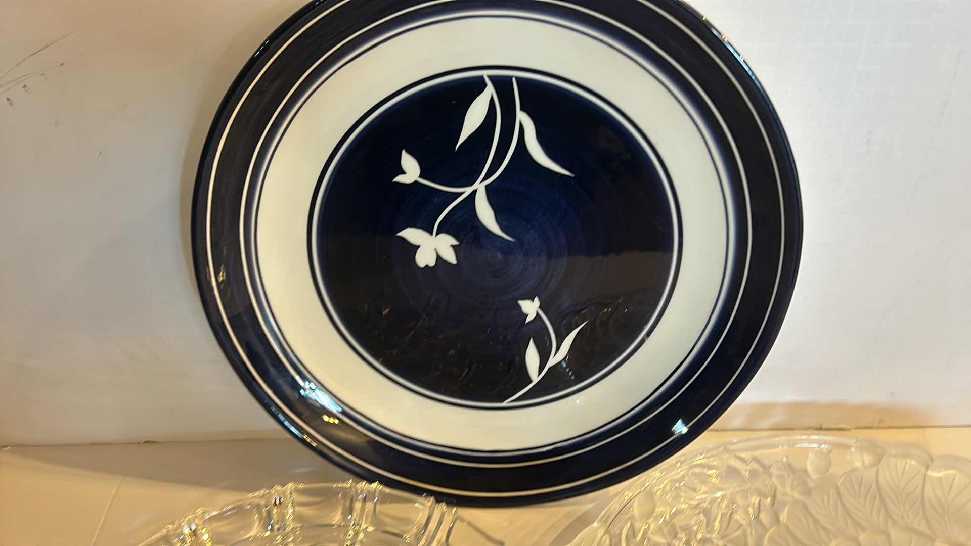 Photo 4 of 3 PLATTERS INCLUDING HANDPAINTED DANSK