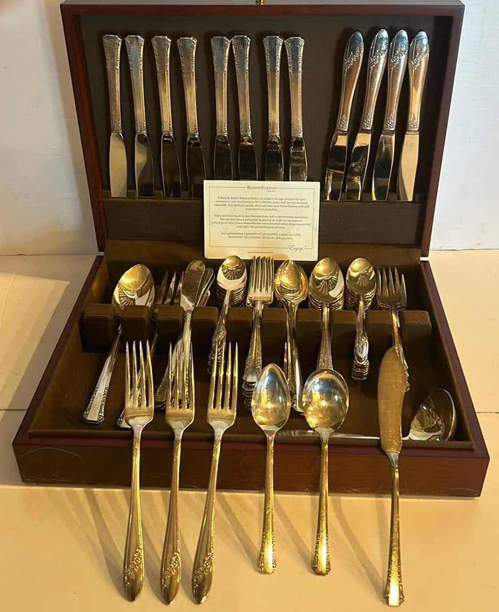 Photo 1 of 80 PC REED AND BARTON SILVERWARE SET