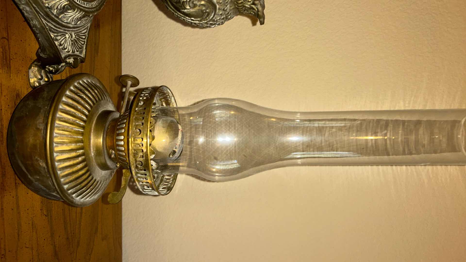 Photo 8 of ANTIQUE METAL GAS HURRICANE LAMP H20”